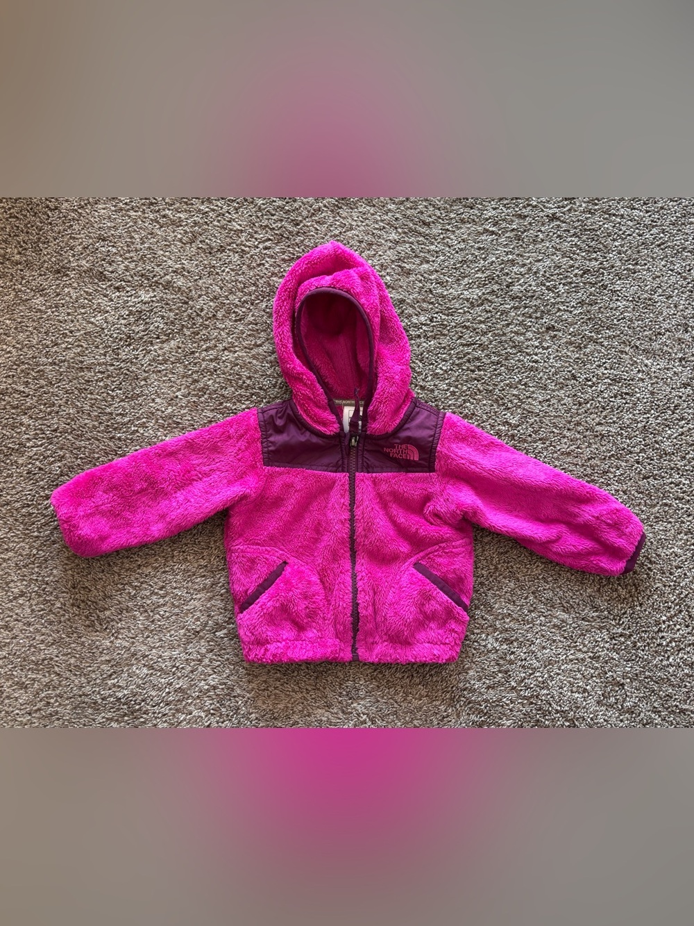 Northface Baby Sherpa Pink Jacket 6-12 month